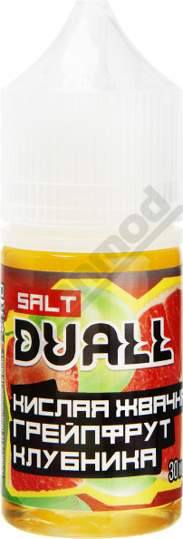 DUALL SALT - Кислая Жвачка, Грейпфрут, Клубника 30мл