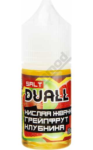 DUALL SALT - Кислая Жвачка, Грейпфрут, Клубника 30мл DUALL SALT - Кислая Жвачка, Грейпфрут, Клубника 30мл