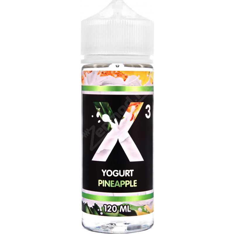 Фото и внешний вид — X-3 Yoghurt - Pineapple 120мл