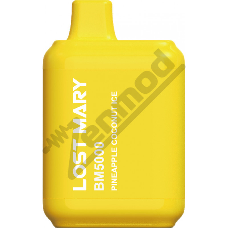 Одноразовая электронная сигарета Lost Mary BM 5000 - Ананасовый Кокосовый Лёд Фото и внешний вид — Lost Mary BM 5000 - Ананасовый Кокосовый Лёд